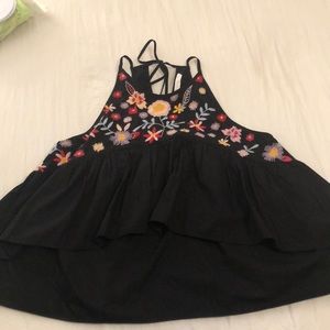 Zara floral halter top